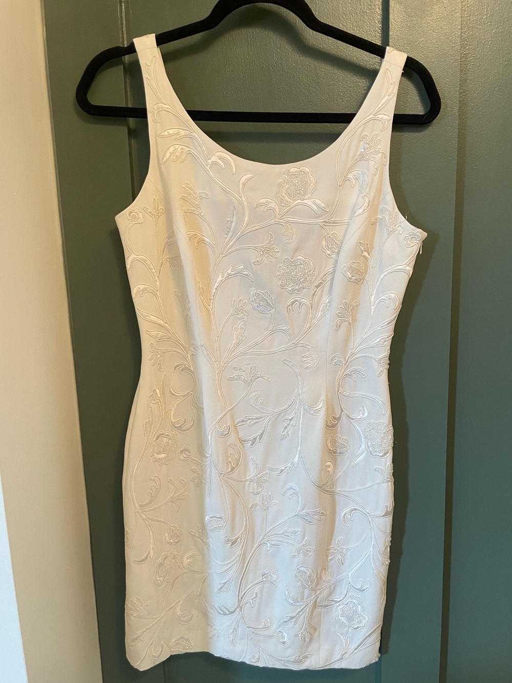 Gorgeous Carmen Marc Valvo White Beaded Bridal Dress | Size 4